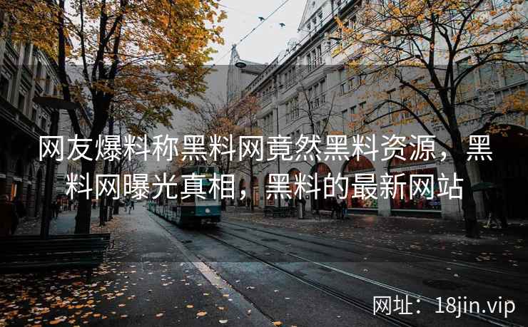 网友爆料称黑料网竟然黑料资源，黑料网曝光真相，黑料的最新网站